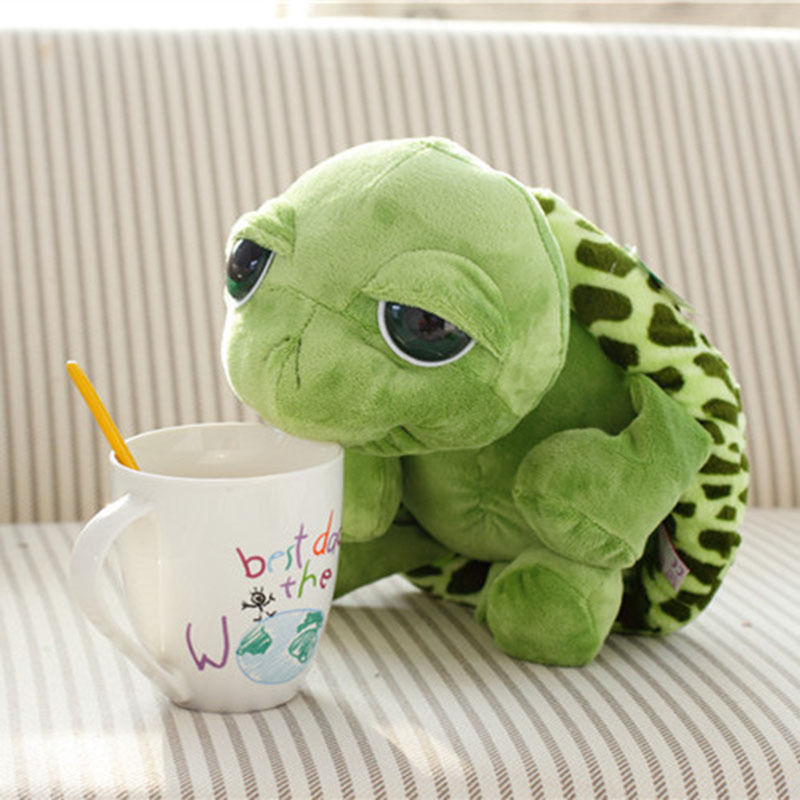Super Green Big Eyes Stuffed Tortoise - Peter Orourke