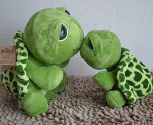Super Green Big Eyes Stuffed Tortoise - Peter Orourke