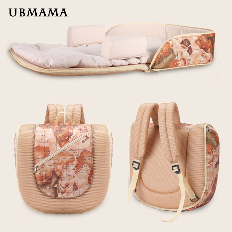 Multi-function portable backpack baby crib - Peter Orourke